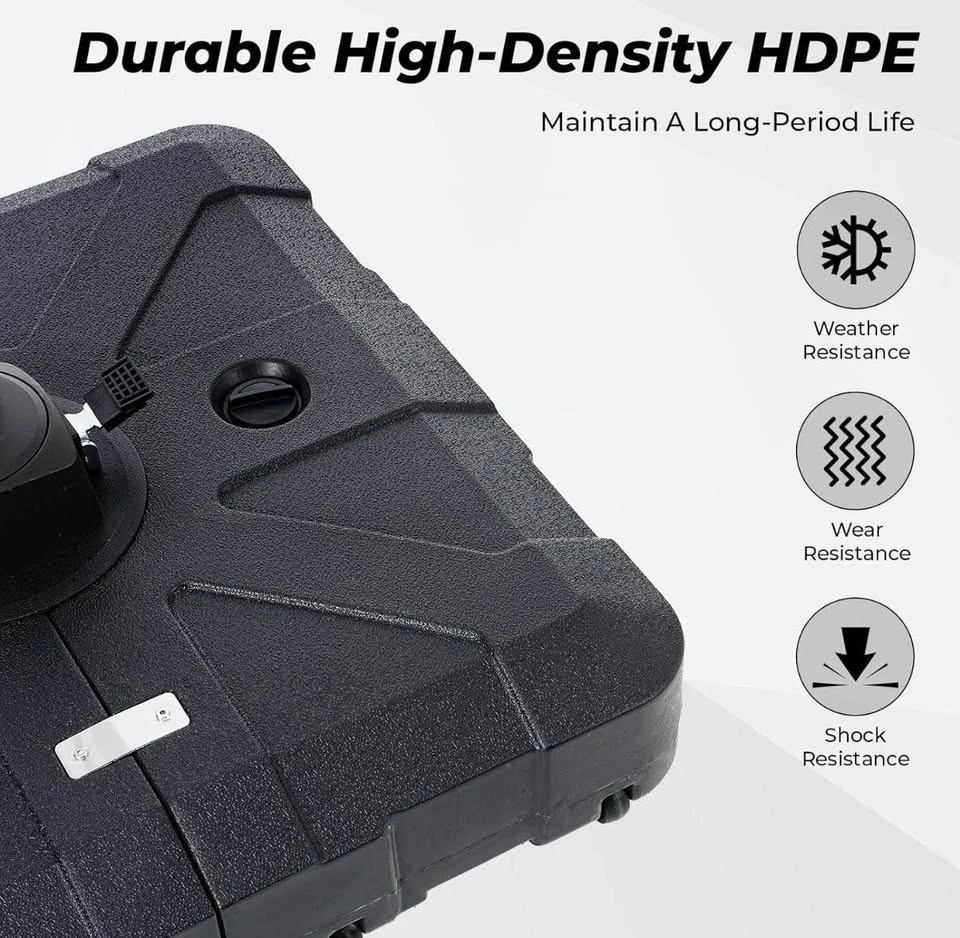 HOMSHADE Heavy-Duty Cantilever Umbrella Base 253–363 lb – NEW - photo 4