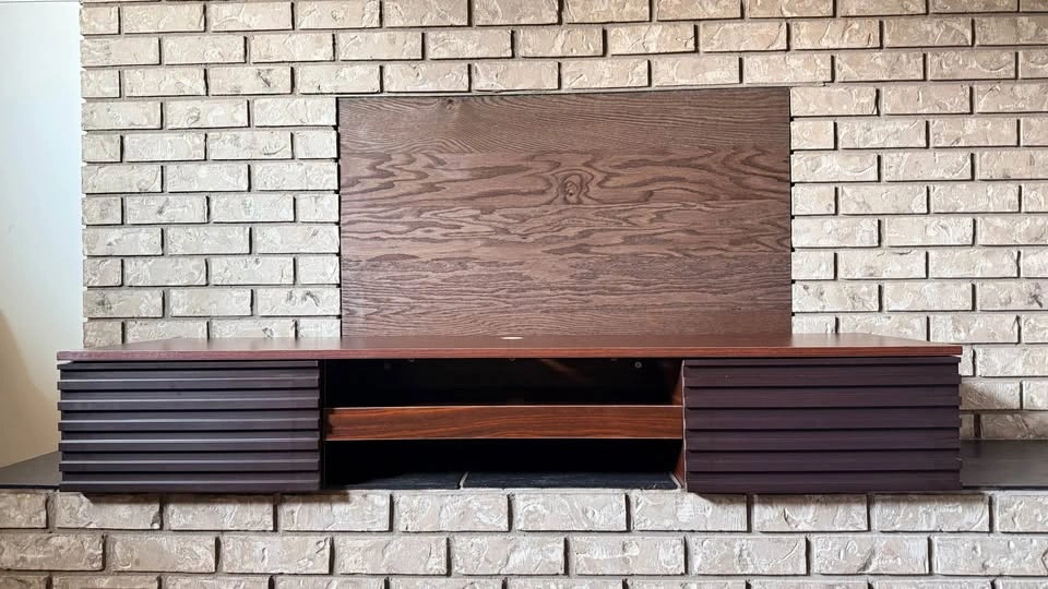Moustache Brown Wall-Mounted Computer Desk - photo 2