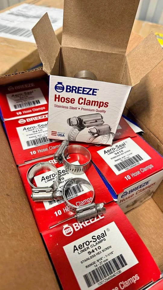 BREEZE Stainless Steel Hose Clamps (10 Pack) – Aero-Seal 9410