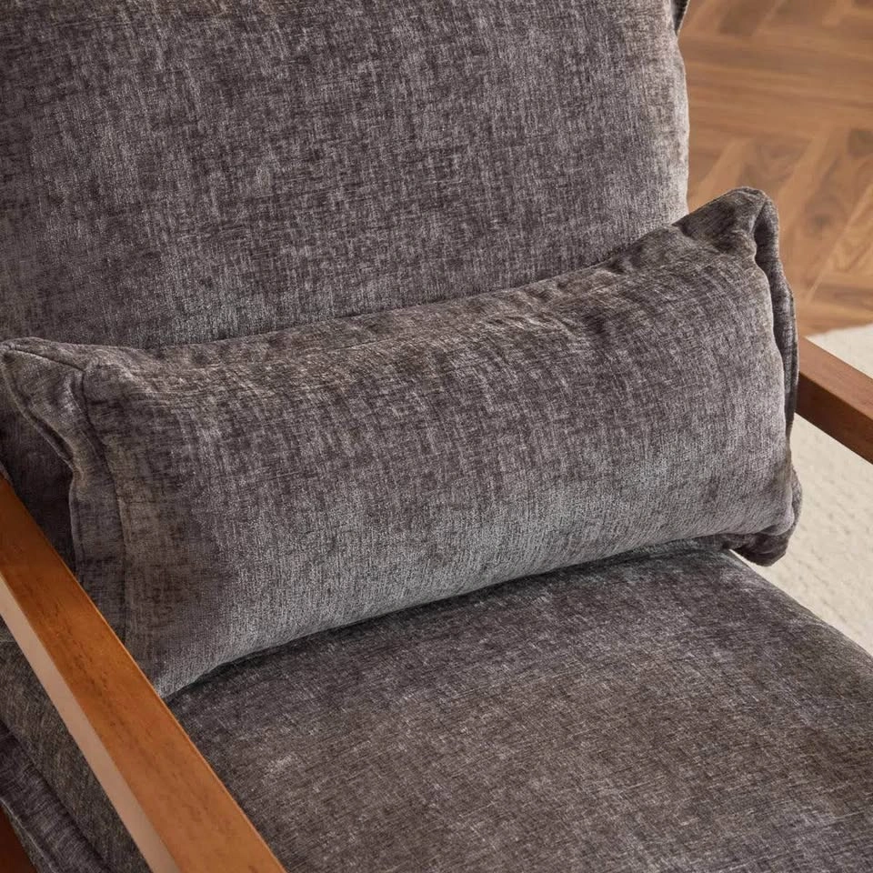 Masson Chenille Accent Chair | Grey Chenille | New in Box - photo 5