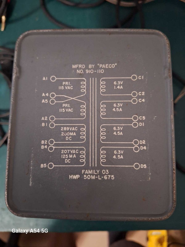power transformer for tube amp