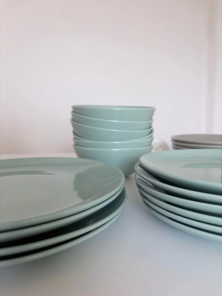 IKEA 16-Piece Dinnerware Set, Sage Green - photo 2