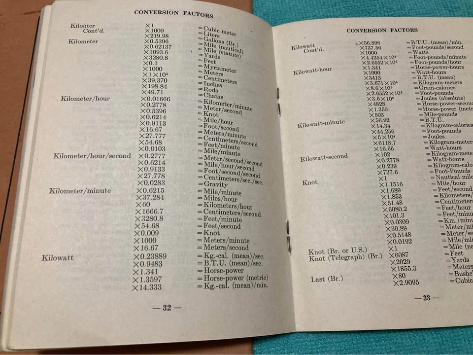 Vintage Math Tables Book & Canadian Industrial Booklet - photo 3