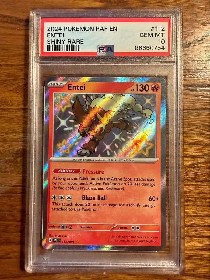 Entei 112/091 Shiny Rare – PSA 10