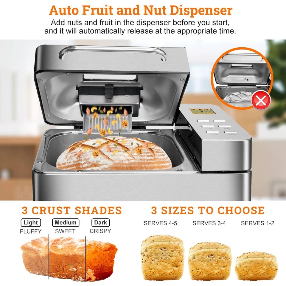 KBS MBF-010 Bread Maker – 17 Programs – Open Box - photo 5