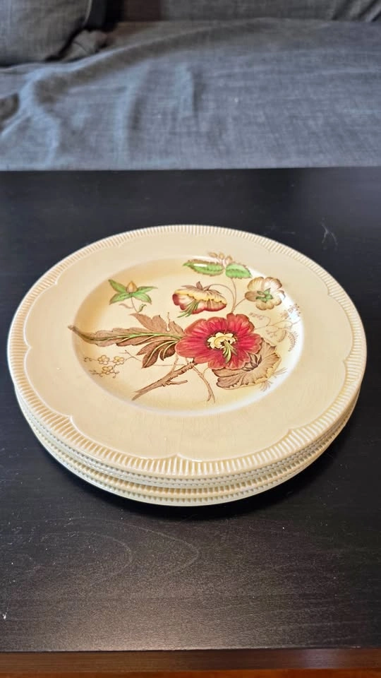 Royal Staffordshire Vintage 6 Plates by Clarice Cliff