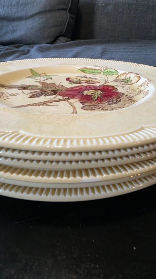 Royal Staffordshire Vintage 6 Plates by Clarice Cliff - photo 3