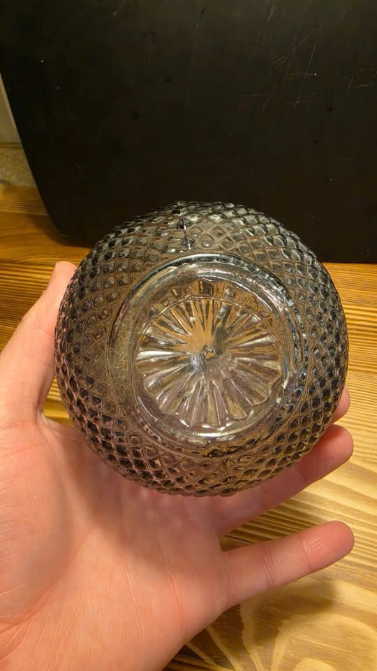 Petite Smoky Amethyst Glass Bud Vase - photo 3