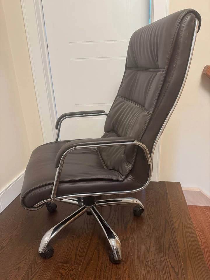 Modern Dark Brown High-Back Executive Office Chair - photo 3