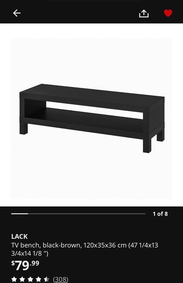 IKEA Lack TV Unit - photo 2