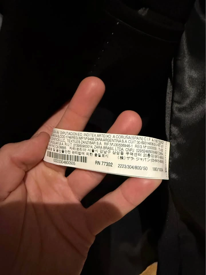Zara Men's Black Suit Jacket - photo 3