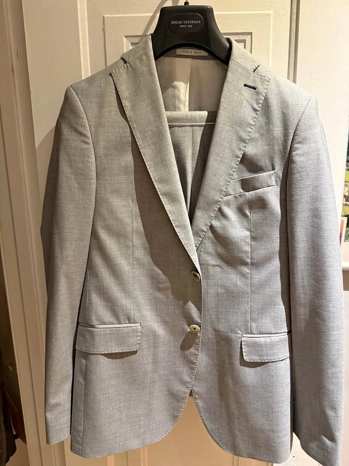 Zara Man Suit Gray