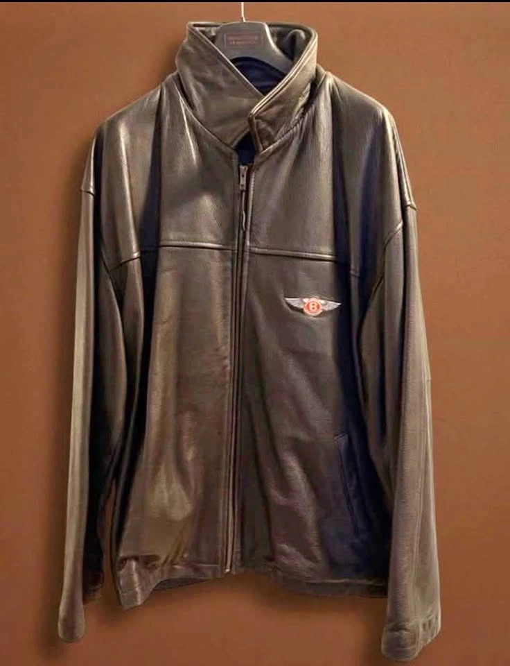 Vintage full-grain leather jacket BENTLEY motorcars men’s XL
