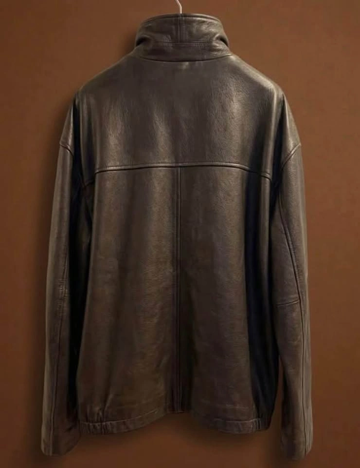 Vintage full-grain leather jacket BENTLEY motorcars men’s XL - photo 2