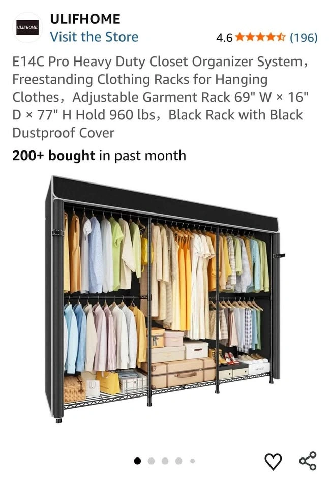 E14C Pro Heavy Duty Closet Organizer System - photo 2
