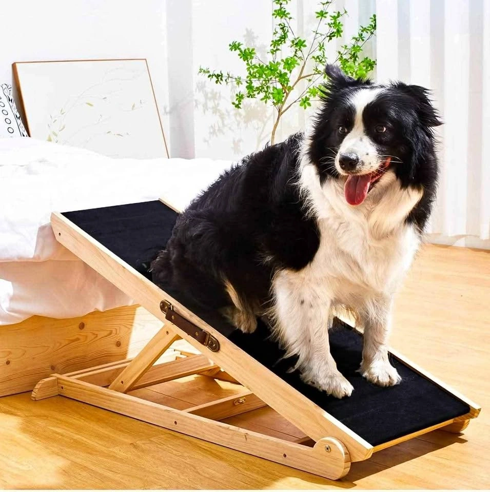 Woohoo Adjustable Wooden Dog Ramp for Couch & Bed