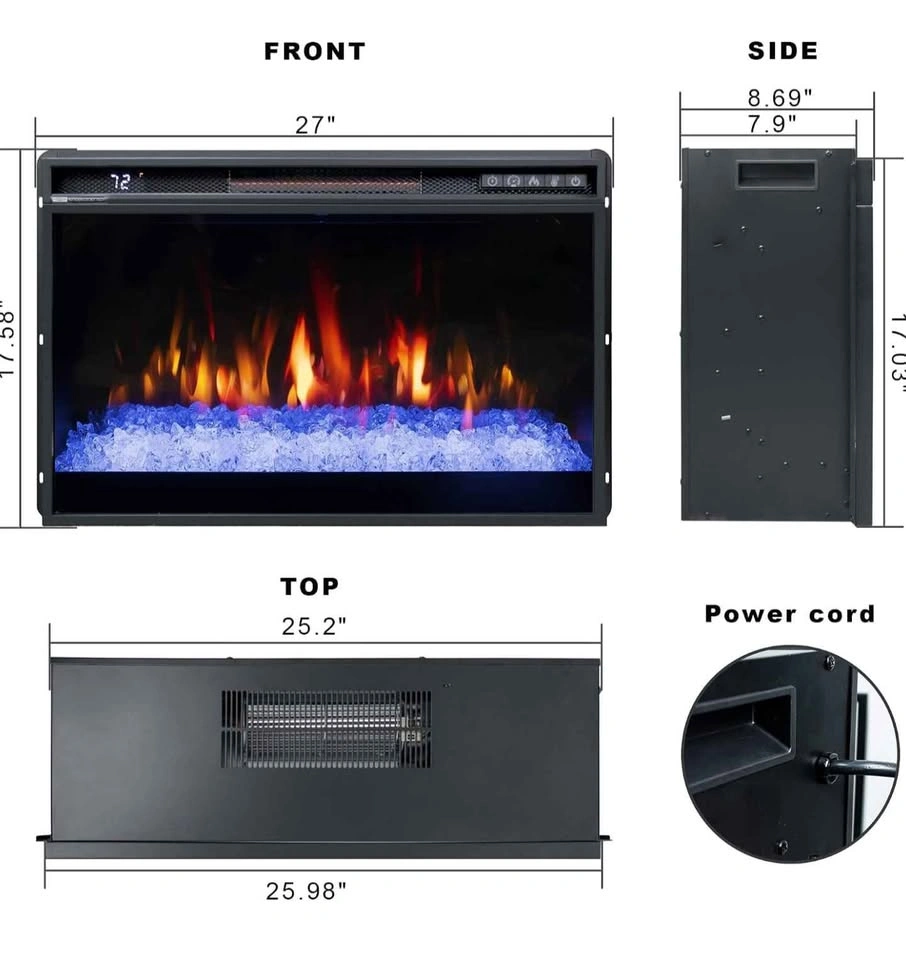 OxharkFlame 26in Electric Fireplace Insert - photo 5