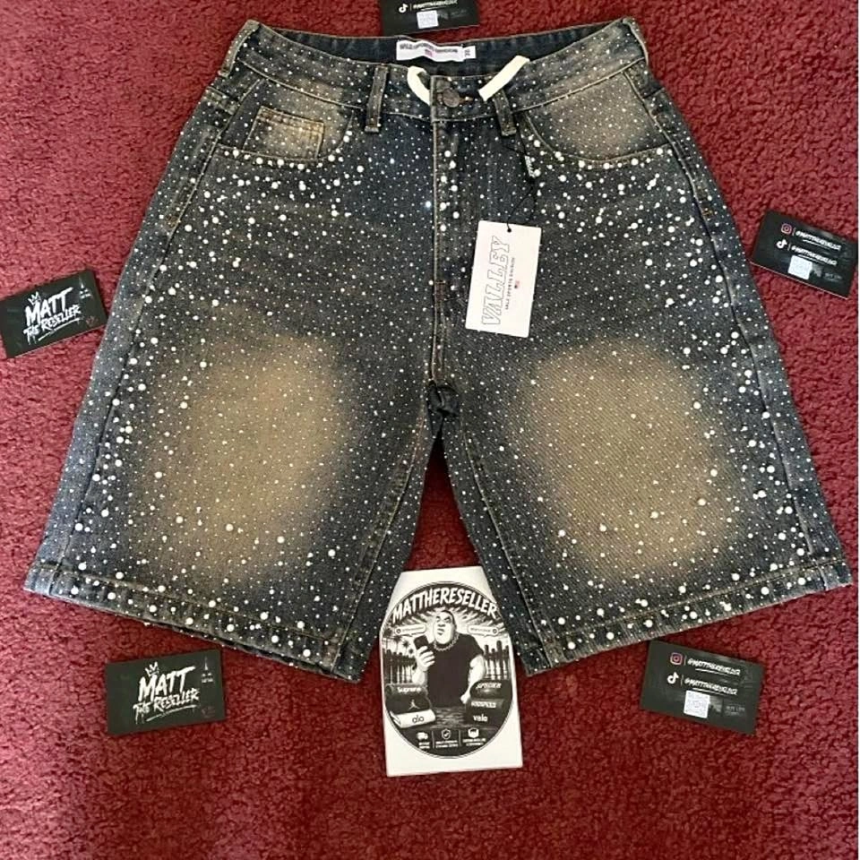 Vale valley shorts with rhinestones