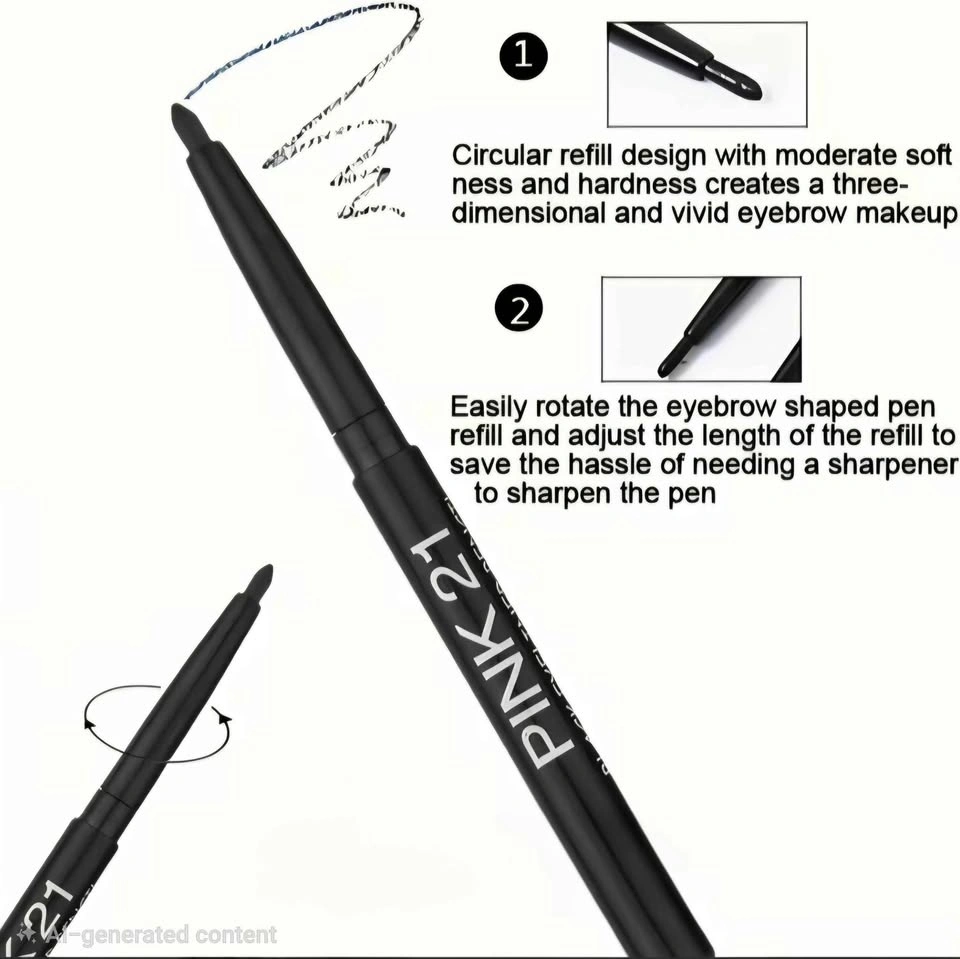 ❤️ PINK 21 & MooGlamor Black Eyeliner Retractable Pencil - photo 3