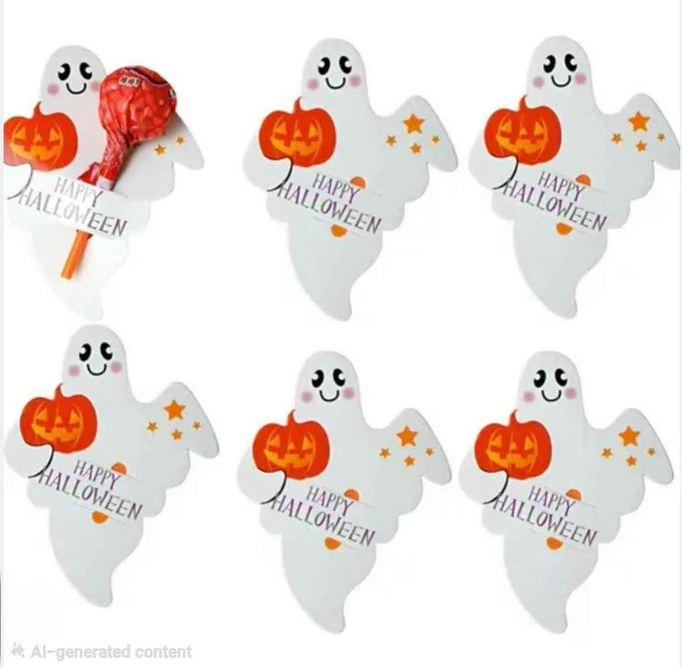 50PCS Ghost Halloween Lollipop Holders - photo 2
