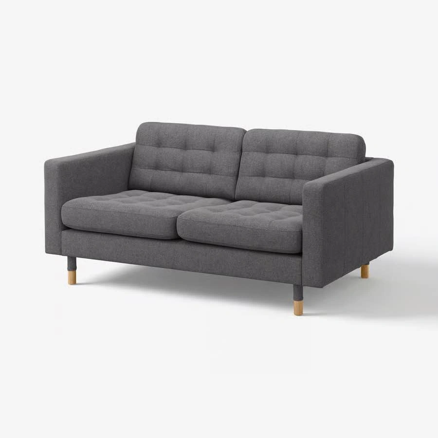 IKEA MORABO sofa Loveseat, Gunnared dark gray/wood - photo 2