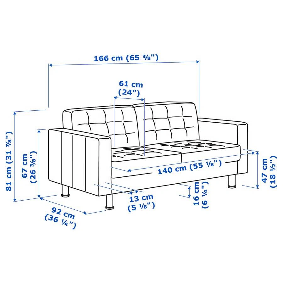 IKEA MORABO sofa Loveseat, Gunnared dark gray/wood - photo 5
