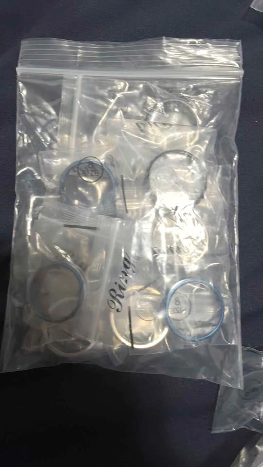 Stainless Steel Unisex Blue Ring Assortment - Size 8 (Qty 9) - photo 3