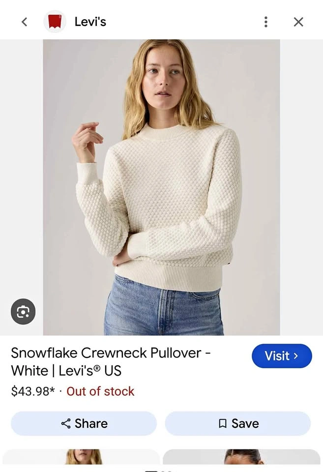 Snowflake Crewneck Pullover