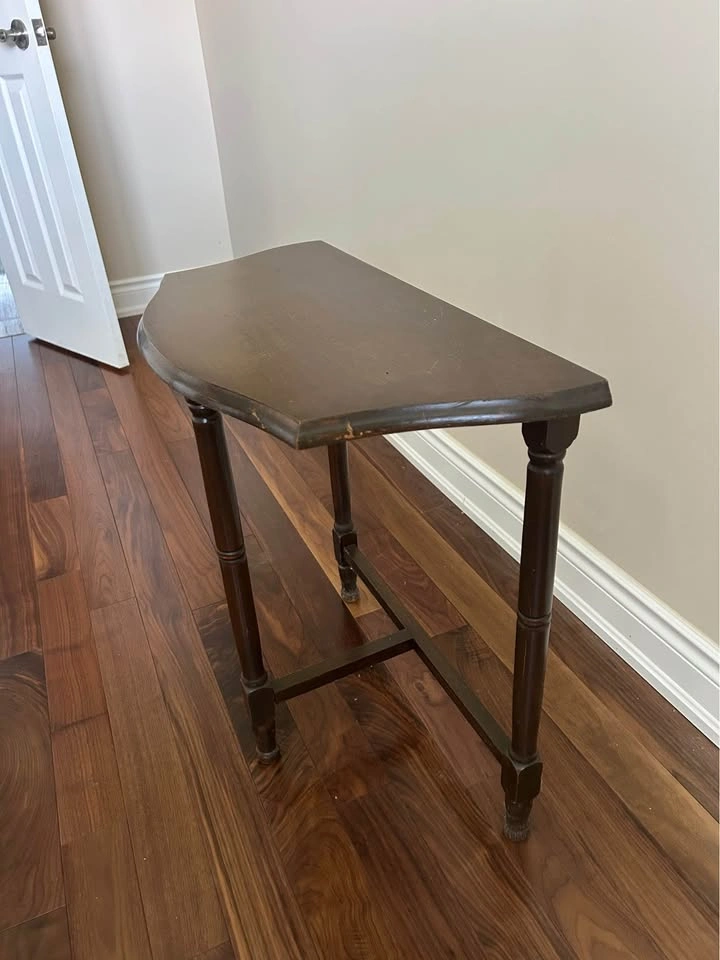 Vintage Solid Wood Accent Table - photo 3