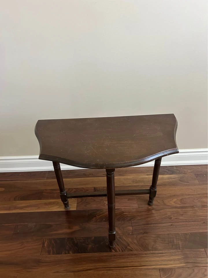 Vintage Solid Wood Accent Table - photo 4