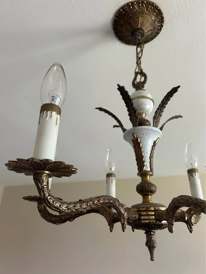 Vintage 1960s Brass Chandelier - photo 5