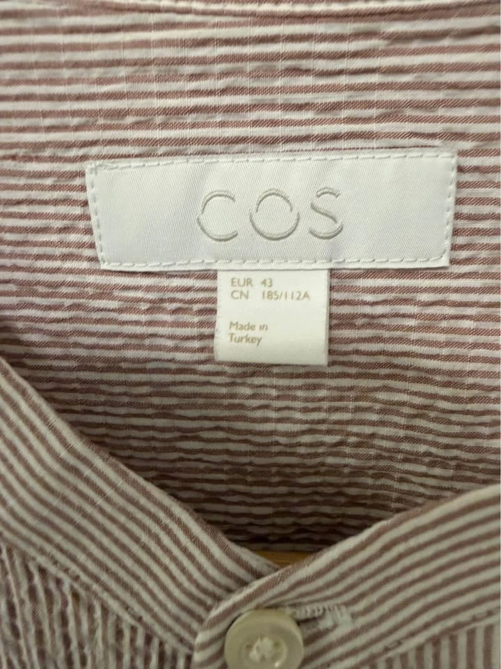 COS Grandad Collar Seersucker Shirt - photo 2