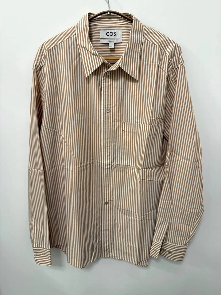 COS Regular Fit Striped Long Sleeve Shirt