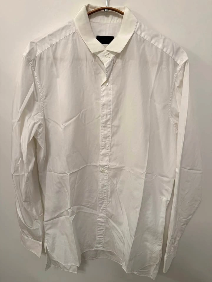 Lanvin White Cotton Dress Shirt