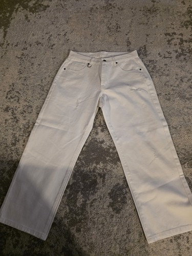 YoungLA White Distressed Jeans Men's Size Medium