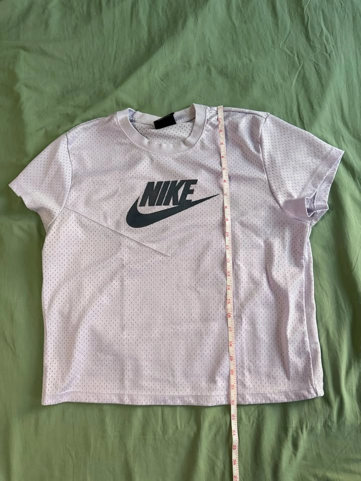 Nike Violet Mesh Short Sleeve Activewear Top Womens Size Large - photo 2