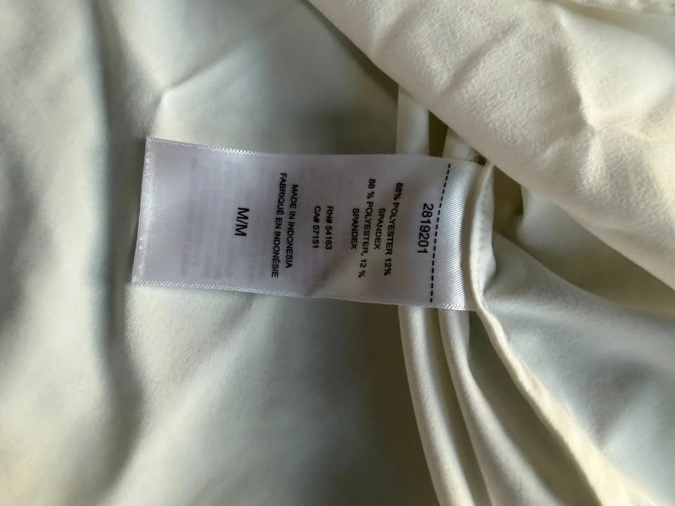 Calvin Klein Jeans Womens Utility Stretch Shirt Cream Medium - photo 3