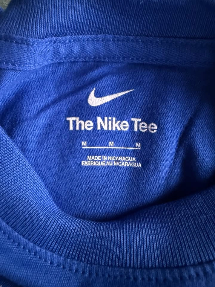 Nike Air Mens T-Shirt Blue White Swoosh Graphic Tee Medium NWT - photo 3