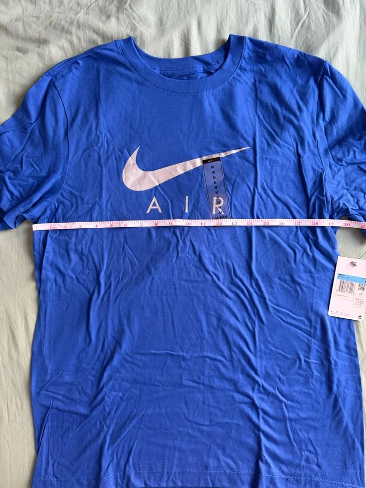 Nike Air Mens T-Shirt Blue White Swoosh Graphic Tee Medium NWT - photo 4