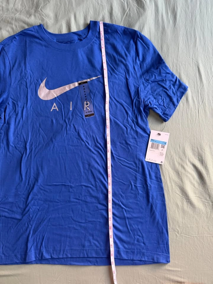 Nike Air Mens T-Shirt Blue White Swoosh Graphic Tee Medium NWT - photo 5