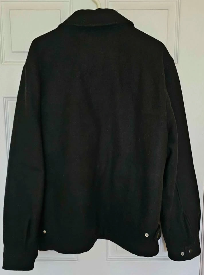 Vintage Old Navy Men's 75% Wool Blend Quilted Zip Work Jacket - - photo 2