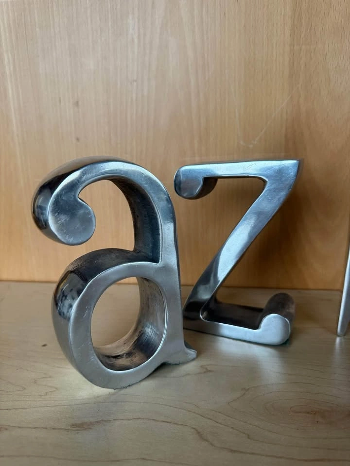 Giant Chrome Clothes Pins and chrome a and z letters - photo 2