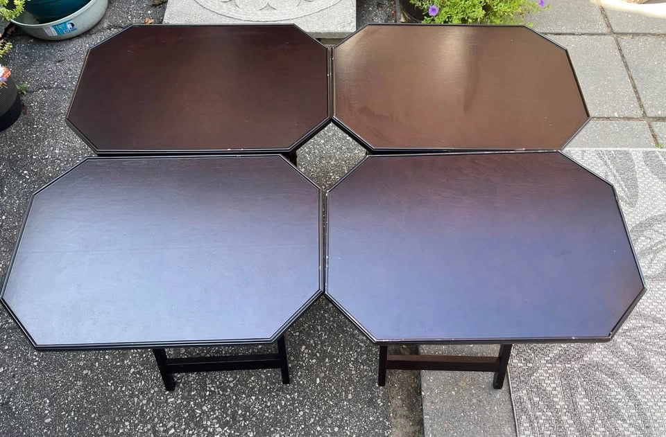Authentic Bombay Co. 5-Piece Folding TV Tray Table Set - photo 3