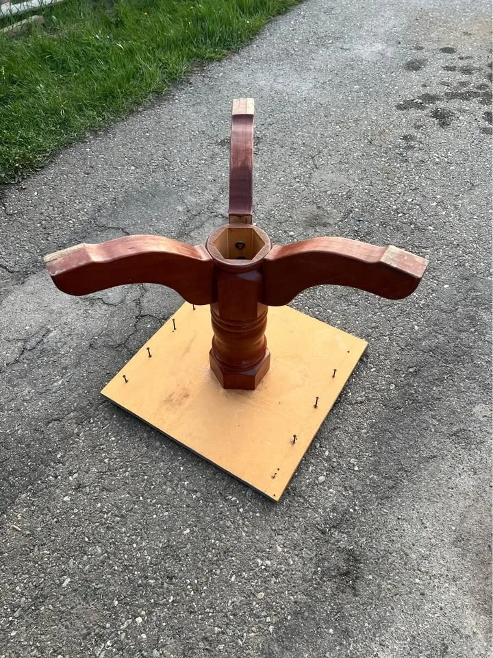 Solid Wood Pedestal Dining Table Base / Table Legs - photo 2