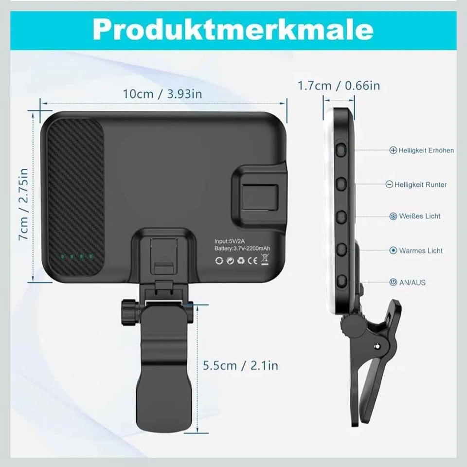 LED Camera Light Video Lights Portable Photography Lighting - photo 3