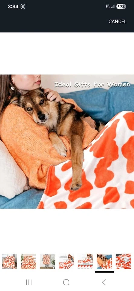 Orange Fleece Blanket - photo 5