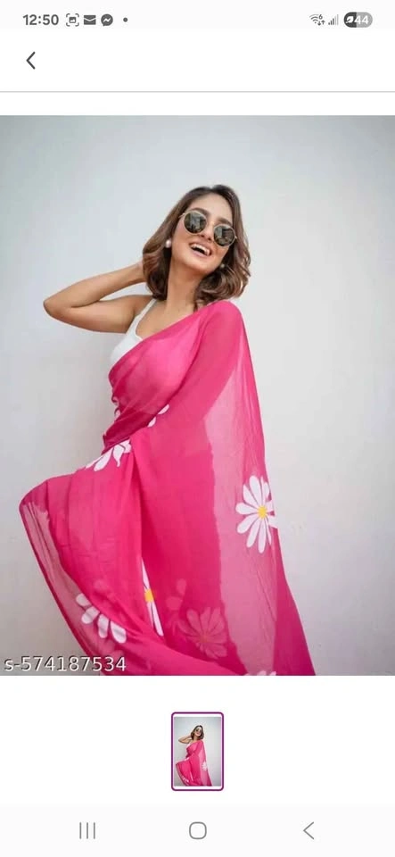Khadi Floral Print Saree - photo 5