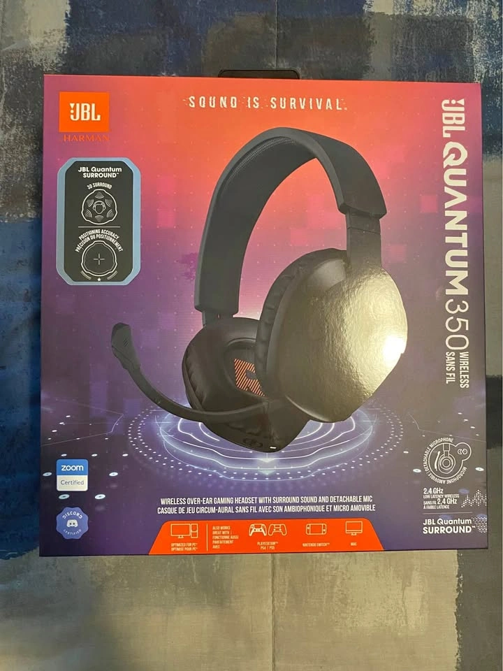 JBL Quantum 350 Premium Wireless Gaming Headset - New Brand Seal