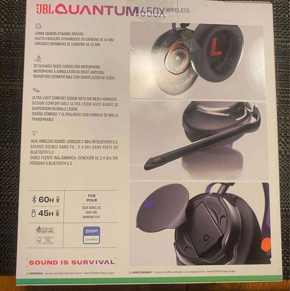 JBL Quantum 650X Wireless Gaming Headset (Xbox, PS5, PC & Switch - photo 2