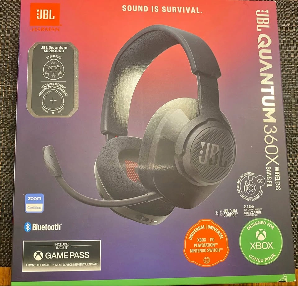 JBL Quantum 360X Wireless Gaming Headset (Xbox, PS5, PS4, PC & S
